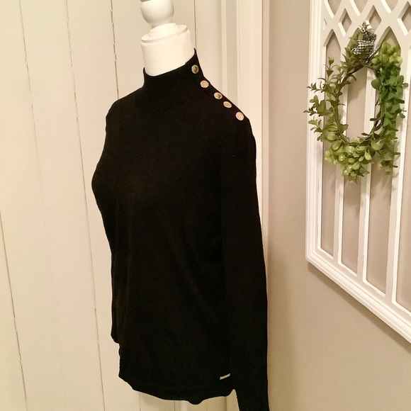 Calvin Klein Black Turtleneck Sweater 
